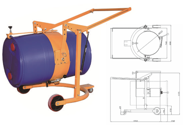 รถบรรทุกดรัม-HD80B